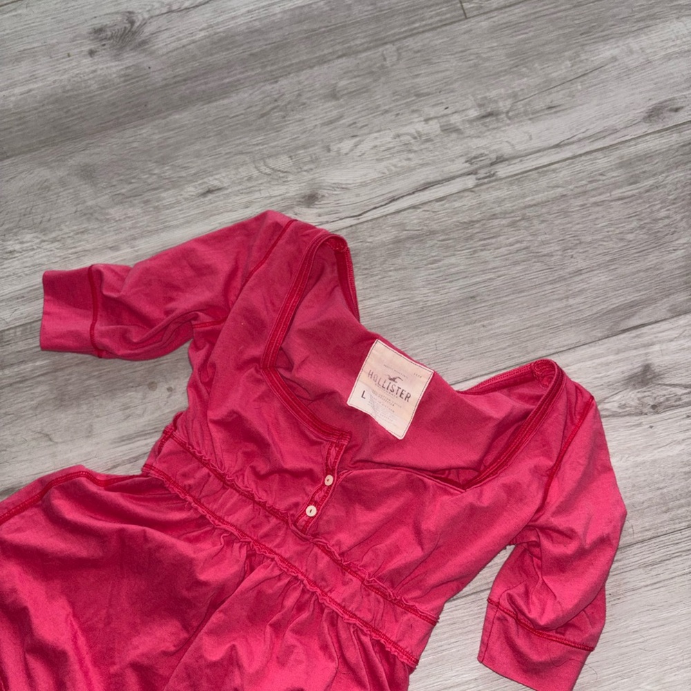 Y2K Hollister Vintage Fuchsia Scoop-Neck Top